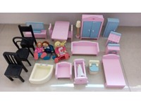 little town wooden dolls house furniture